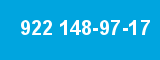 922 148-97-17 922 148-97-17